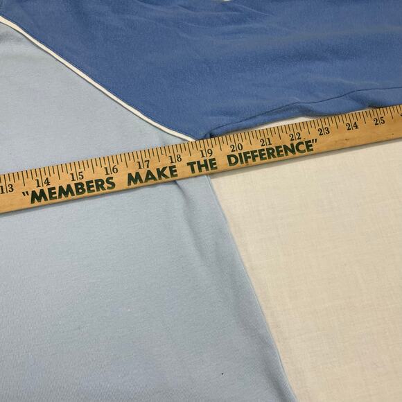 VTG Y2K Baby Blue Raglan 3/4 Sleeve T-Shirt, Size M - Picture 3 of 7